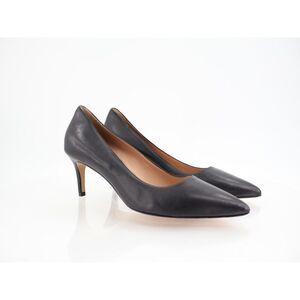 Bruno Magli Tara Pump Women Size 39.5  Black Leather Stiletto Heel Pointed Toe